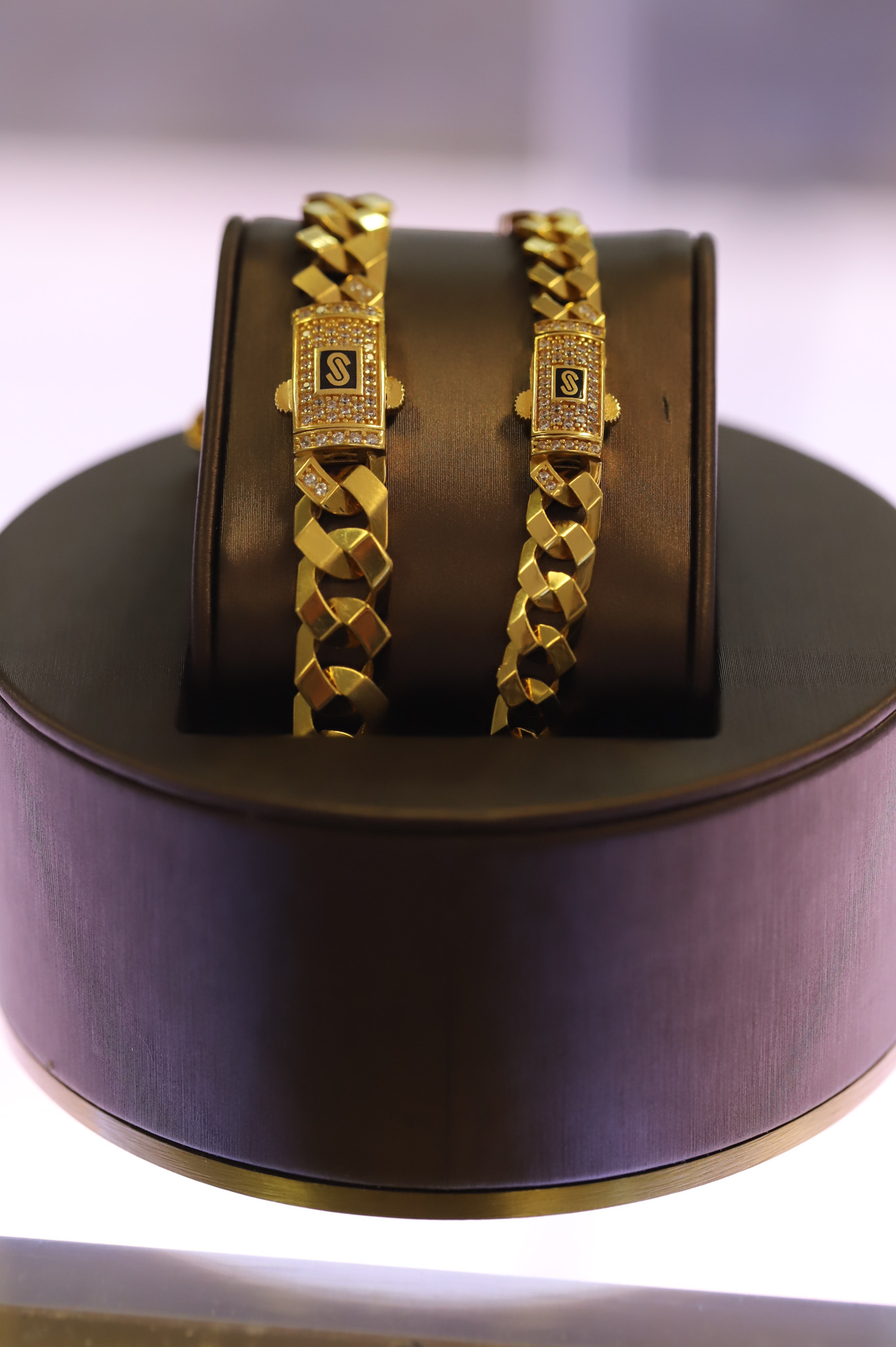 Gold bracelet pair